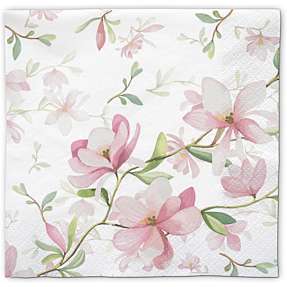 Mønstrede servietter 33x33 cm 20-pak