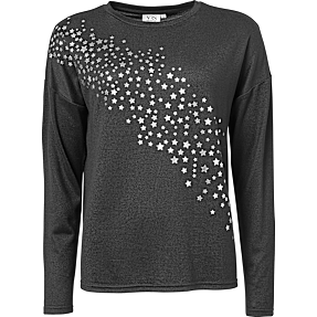 VRS dame top str. S - sort