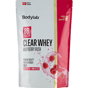 Proteinpulver m. hindbærsmag sukkerfri