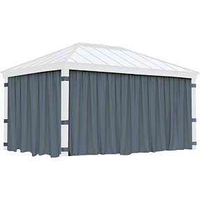 Canopia by Palram 4-delt gardinsæt - mørkegrå