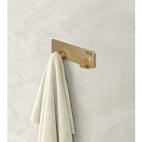 T&B knagerække - støvet guld