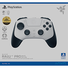 Razer Raiju V3 Pro PS5 controller - hvid
