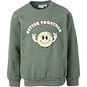 VRS børne sweatshirt str. 134/140 - grøn