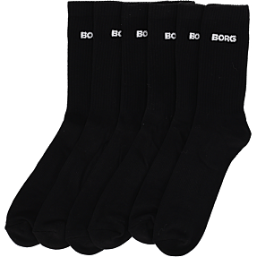 BJØRN BORG herre 3-pak strømper crew str. 39-42 - sort