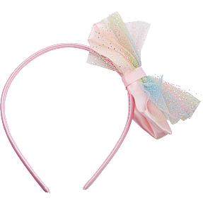 CBYH pige hårbøjle med sløjfe - lyserød