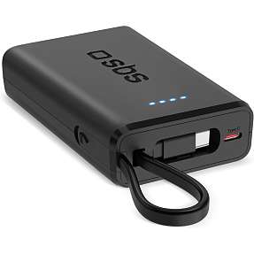 SBS powerbank 10.000 mAh - sort