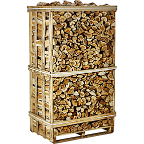 Blandet løv ovntørret, 1 stk. brændetårn