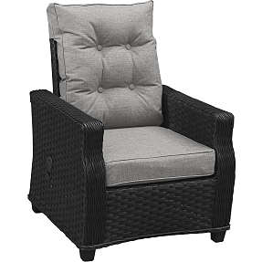 VILA Tjørn loungestol med pumpe - sort