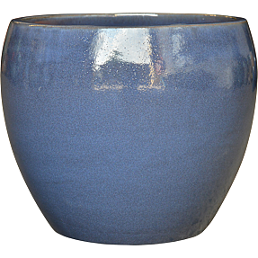 Messina krukke - blå - Ø: 19 x H: 17 cm