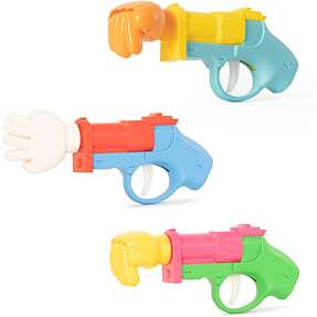 Scoop sten-saks-papir pistol - flere varianter - assorteret