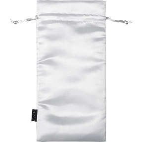Sinful hvid satin opbevaringspose medium