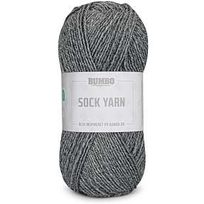 BUMBO Uldblanding Strømpegarn - Grå 2053