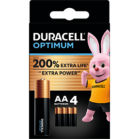 Duracell Optimum AA batterier 4-pak