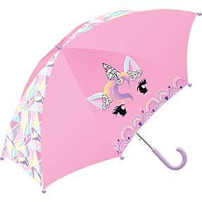 Enhjørning paraply - lyserød