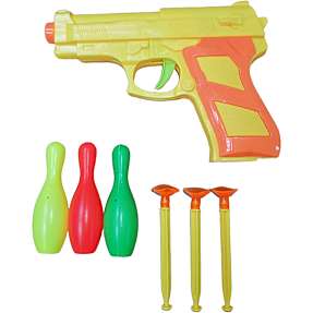 Legetøjspistol med sugekoppatroner