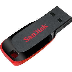 SanDisk usb 2.0 blade 128GB - sort