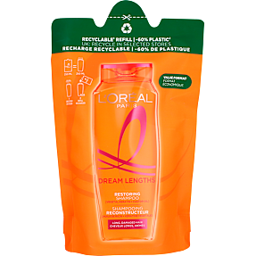 Restoring shampoo m. keratin og castorolie langt skadet hår refill