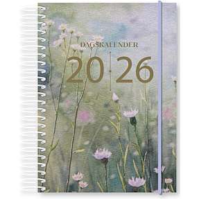 Spiralkalender 2026 - glitter farvet