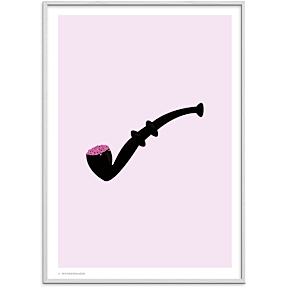 Lakridspiben lyserød - 70x100 cm