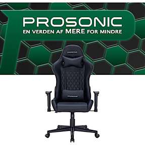Prosonic gamerstol - sort