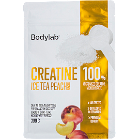 Kreatinpulver m. ferskensmag u. tilsat sukker