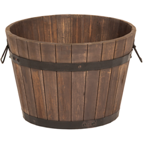 Whiskeytønde potte Ø37 cm - akacietræ