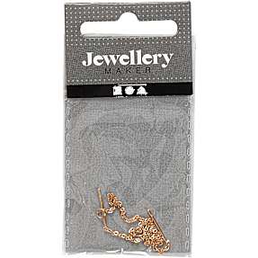 Ørering med kæde forgyldt l: 70 mm