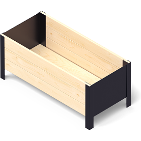 Pindstrup Modern højbed 78x36 cm - natur