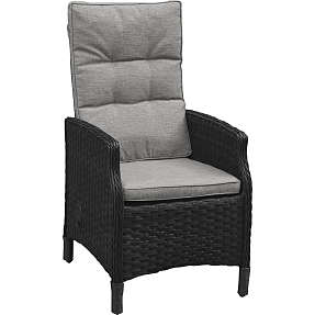 Vila Tjørn havestol med høj ryg og pumpe - sort