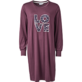 VRS dame natkjole str. M - bordeaux