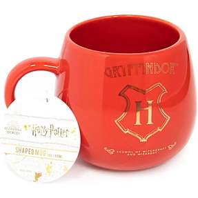 Pyramid Harry Potter rødt krus m. guld