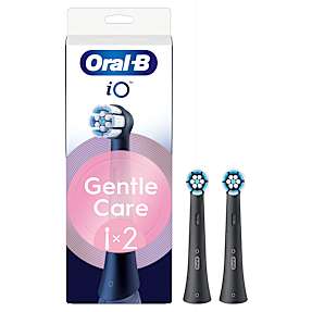 Oral-B iO Gentle Care tandbørstehoveder 2-pak - sort