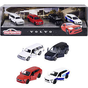 Majorette Volvo biler 4-pak