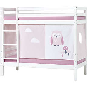 Spiloppe køjeseng 70x160 cm - hvid og lyserød