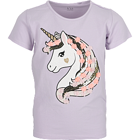 VRS børne T-shirt str. 146/152 - lilla