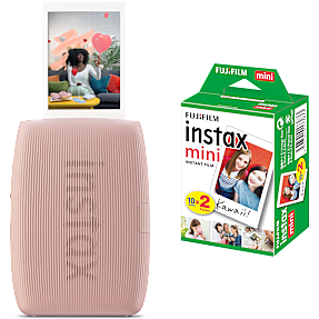 Instax Mini Link 3 printer lyserød inkl. 2x10 film