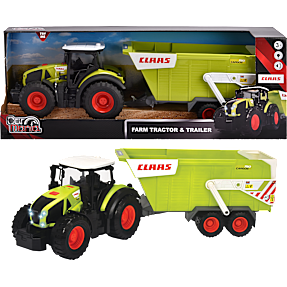 Car Mania Claas traktor med trailer