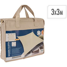 Lyon firkantet solsejl - beige