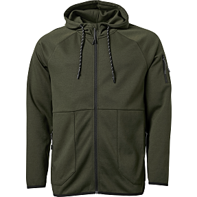 VRS herre hoodie str. S - mørkegrøn