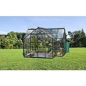 Sirius 13000 Orangeri med tagdekoration - sort