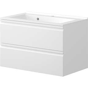 Sydney badmøbel med vask  - hvid højglans