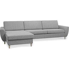 Urban 3D XL vendbar sofa med chaiselong - lysegrå