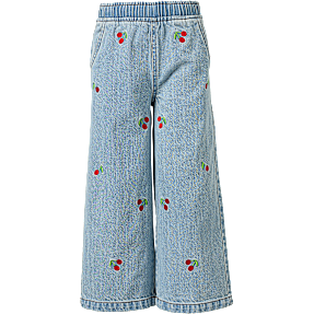 VRS børne jeans wide leg  str. 128 - blå