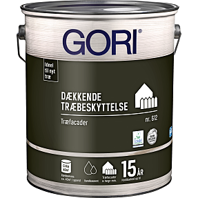 Gori 612 dækkende træbeskyttelse 5 liter - kulsort