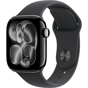 Apple Watch S11 (2025) GPS 42 mm - Jet Black Aluminium - Black Sport Band M/L
