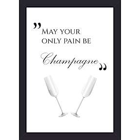 Plakat med sort ramme 15 x 21 cm