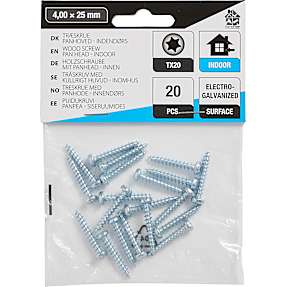 HomeFixer panhovedet skrue 4x25mm 20 stk