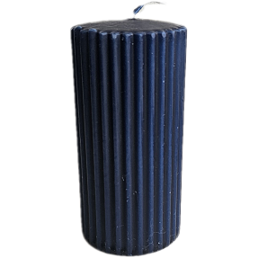 Windsor rillet bloklys 5,8x12 cm - mørkeblå