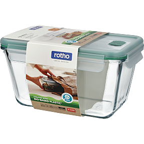 Rotho Nala madopbevaring firkantet - glas (2L)