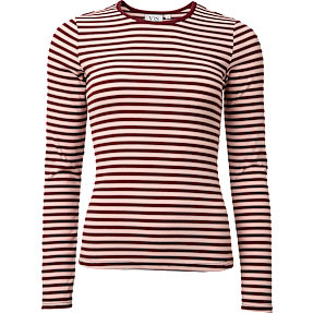 VRS dame ribtop str. S - bordeaux